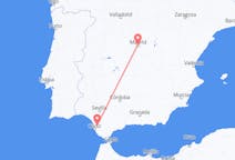 Vluchten van Jerez, Spanje naar Madrid, Spanje