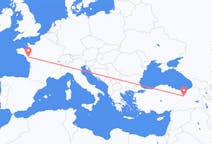 Flights from Erzincan, Turkey to Nantes, France