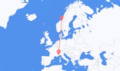 Flights from Cuneo, Italy to Trondheim, Norway