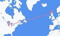 Flyreiser fra Milwaukee, USA til Inverness, Skottland