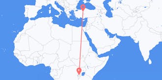Flyreiser fra Rwanda til Tyrkia