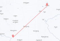 Lennot Leipzigistä, Saksa Karlsruheen, Saksa