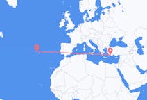Flights from Terceira Island, Portugal to Dalaman, Turkey