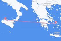 Flights from Syros, Greece to Palermo, Italy