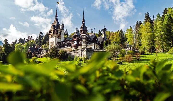 Escapada privada de un día al castillo de Peles y al Castillo de Drácula con la Iglesia Negra de Brasov desde Bucarest