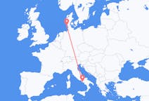 出发地 意大利出发地 那不勒斯目的地 德国韦斯特兰的航班