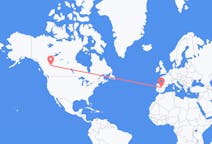 Flights from Dawson Creek, Canada to Madrid, Spain