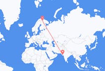 Flights from Rajkot, India to Ivalo, Finland