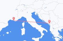 Flyg från Marseille till Podgorica
