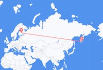 Flyg från Petropavlovsk-Kamchatsky till Kuopio