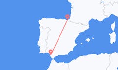 Vluchten van Jerez de la Frontera naar San Sebastian