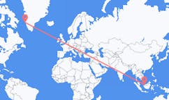 Flyreiser fra Kuching, Malaysia til Maniitsoq, Grønland
