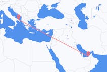 Flights from Abu Dhabi to Brindisi