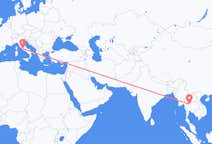 Flyg från Phitsanulok, Thailand till Rom, Italien