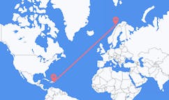 出发地 多米尼加共和国拉罗马纳目的地 挪威安德內斯的航班