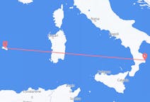 Flyg från staden Crotone till staden Menorca