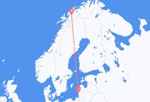 Flug frá Palanga, Litháen til Bardufoss, Noregi