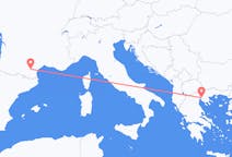 Flyg från Carcassonne, Frankrike till Thessaloníki, Grekland