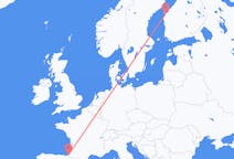 Flights from Biarritz, France to Vaasa, Finland