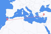 出发地 摩洛哥出发地 卡薩布蘭卡目的地 土耳其科尼亞的航班