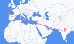 出发地 印度出发地 那格浦尔目的地 西班牙維戈的航班
