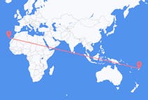 出发地 斐济拉巴萨目的地 西班牙拉帕尔马的航班