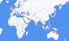 从埃默拉爾德 (昆士蘭州)飞往加迪夫的航班
