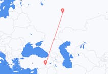 Loty z Kazań, Rosja do Diyarbakiru, Turcja