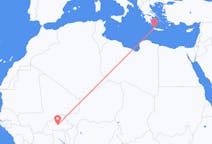 Flyreiser fra Ouagadougou, Burkina Faso til Khania, Hellas