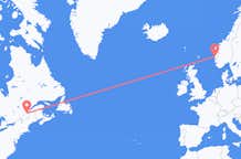 Flyrejser fra Québec til Bergen