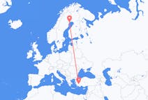 Flights from Denizli to Luleå