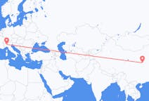Flyreiser fra Yuncheng, Kina til Milano, Italia