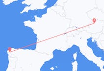 Voli da Santiago di Compostela, Spagna a Linz, Austria