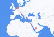 Flyrejser fra Najran, Saudi-Arabien til Köln, Tyskland