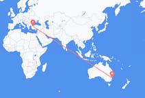 Flyreiser fra Sydney i Nova Scotia, Australia til Bursa, Tyrkia