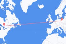 Flyrejser fra Større Sudbury, Canada til Poznań, Polen