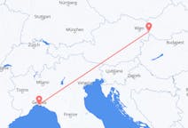 Vluchten van Bratislava, Slowakije naar Genua, Italië