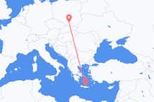 Vluchten uit Krakau, Polen naar Iraklion, Griekenland