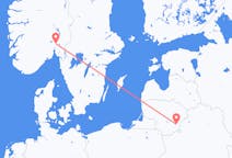 Flights from Vilnius in Lithuania to Oslo in Norway