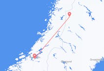 Vols depuis la ville de Hemavan vers la ville de Trondheim