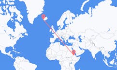 Flights from Shire, Ethiopia to Reykjavik, Iceland