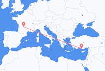 Loty z Brive-la-gaillarde, Francja do Gazipasa, Turcja
