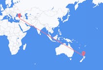 Flyg från Auckland, Nya Zeeland till Kayseri, Turkiet