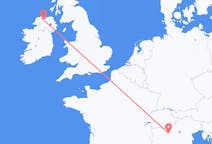 Flug frá Mílanó, Ítalíu til Derry, Norður-Írlandi