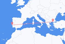 出发地 希腊出发地 亞歷山德魯波利斯目的地 葡萄牙里斯本的航班