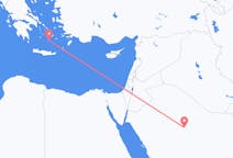 Flights from Ha il, Saudi Arabia to Santorini, Greece