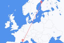 Flyreiser fra Marseille, til Vasa