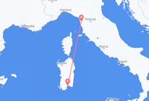 Vluchten van Cagliari, Trento, Italië naar Pisa, Italië