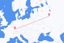 Flyreiser fra Moskva, Russland til Strasbourg, Frankrike