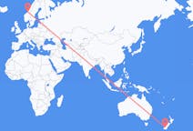 Flights from Queenstown, New Zealand to Ørland, Norway
